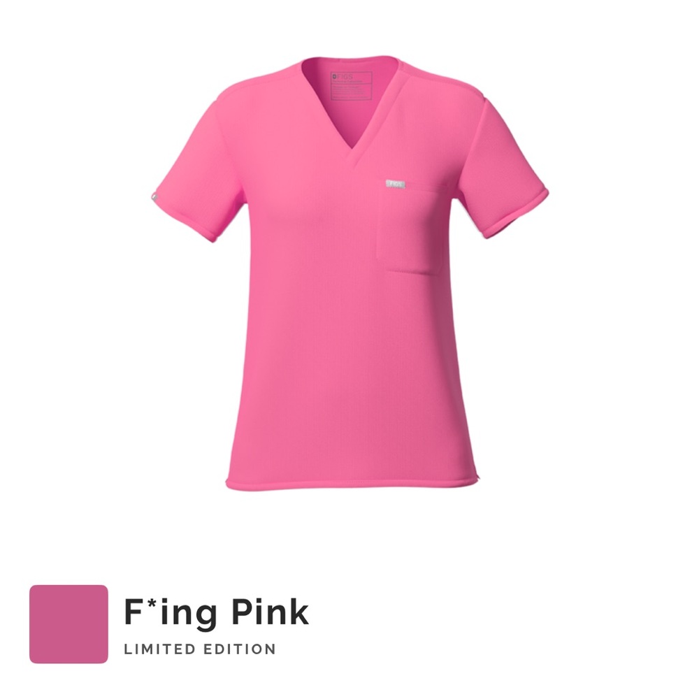 FIGS F*ing Pink Scrub Set